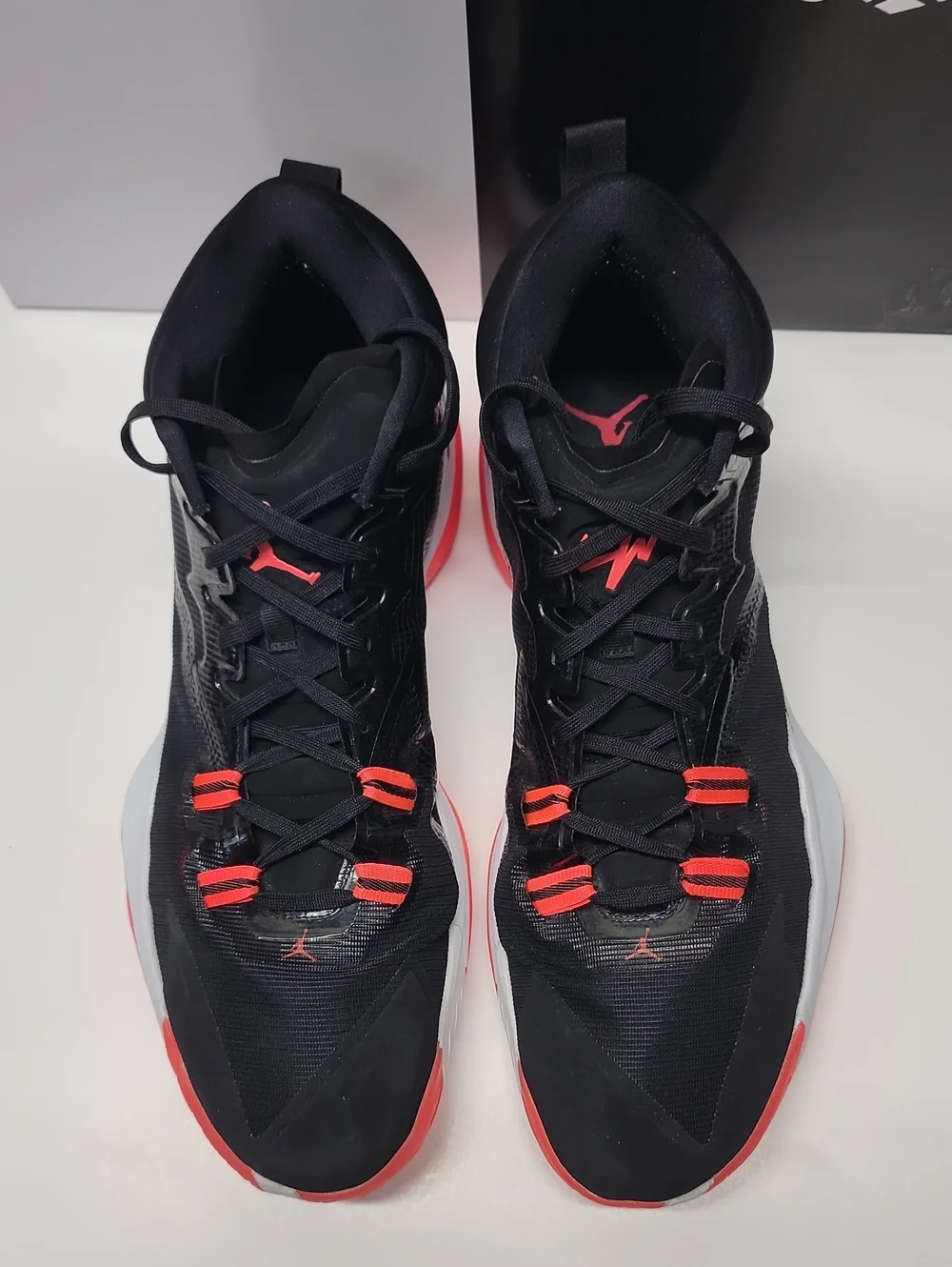 Jordan Zion 1 Black Bright Crimson White Men's Size 16